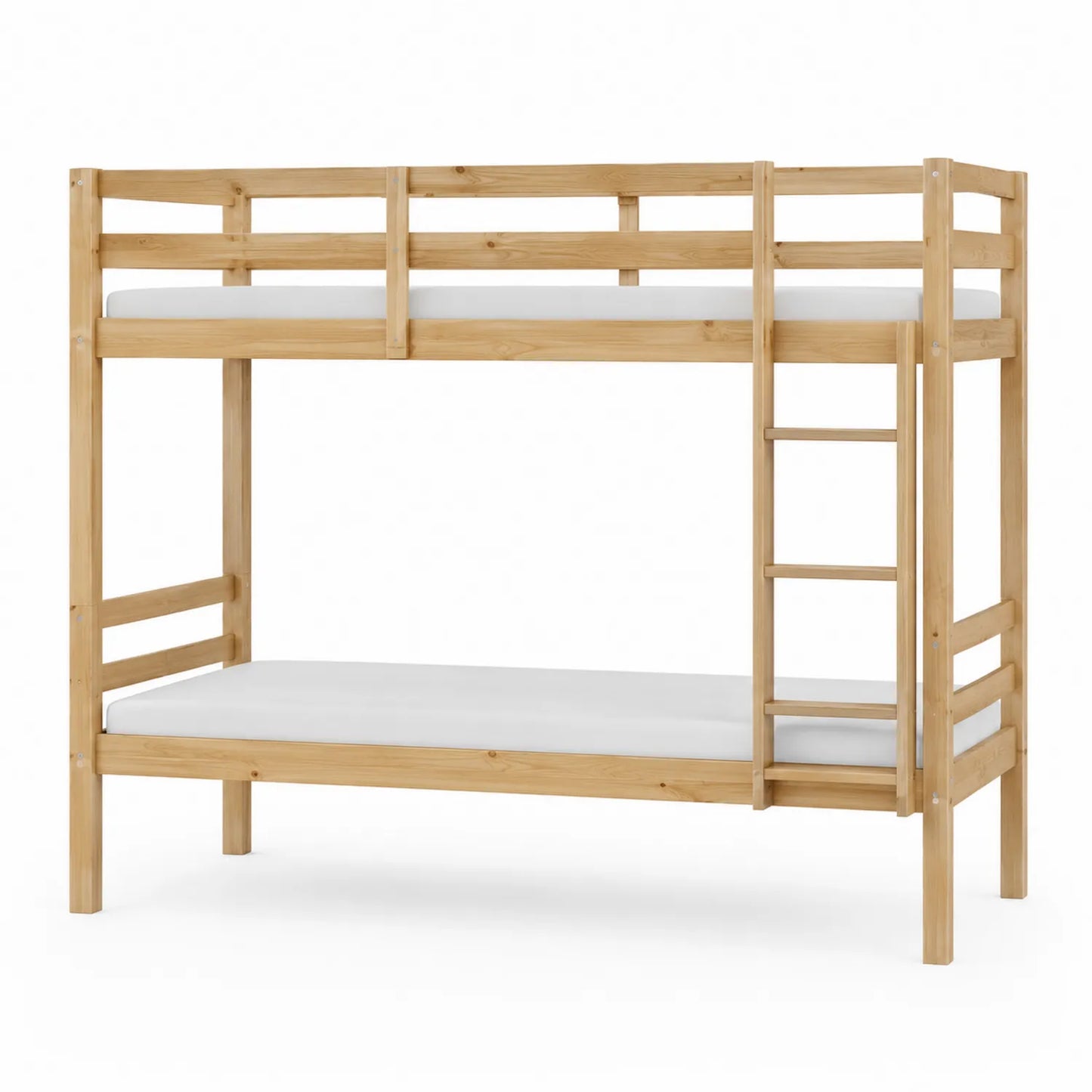 Litera de madera maciza de pino 200x100 cm para niños